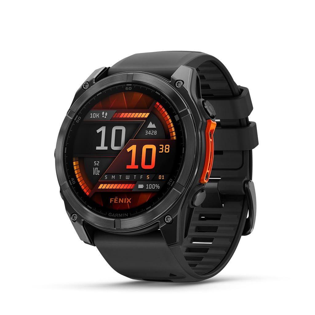 Garmin fēnix® 8 – Reloj GPS Multideporte Premium de 51 mm con Carga Solar y Cristal de Zafiro - YETEK