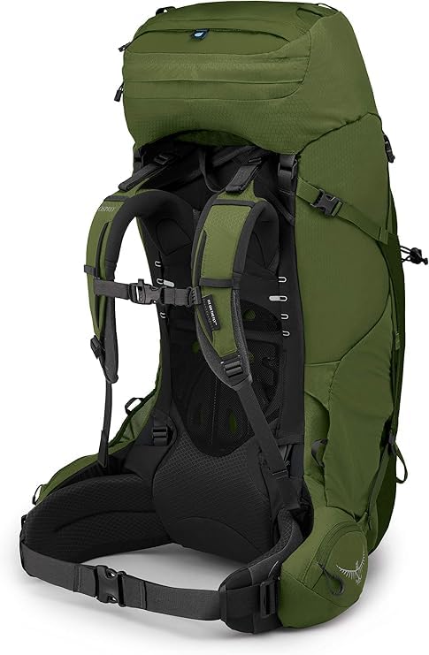 Mochila de Mochilero para Hombre Osprey Aether 65L – Verde Garlic Mustard, Talla S/M - YETEK