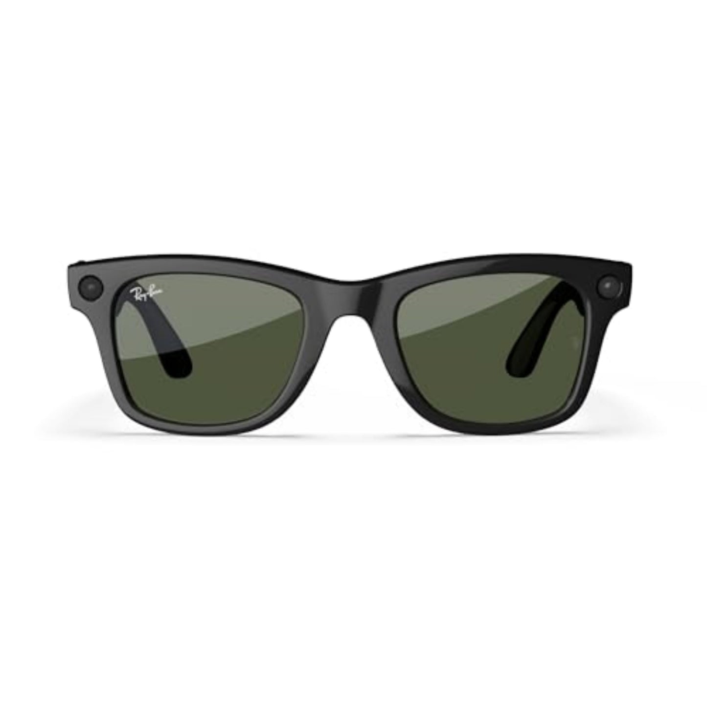 Ray-Ban Smart Glasses | Meta Wayfarer – Matte Black with Graphite Green Transitions Lenses, Large Size