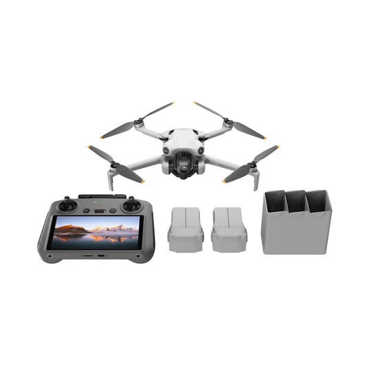 DJI Mini 4 Pro Fly More Combo Plus con DJI RC 2, Mini Drone con Video 4K HDR, 3 Baterías Inteligentes de Vuelo Plus para hasta 135 Minutos de Tiempo de Vuelo, Retorno a Casa Inteligente, Drone con Cámara para Principiantes - YETEK