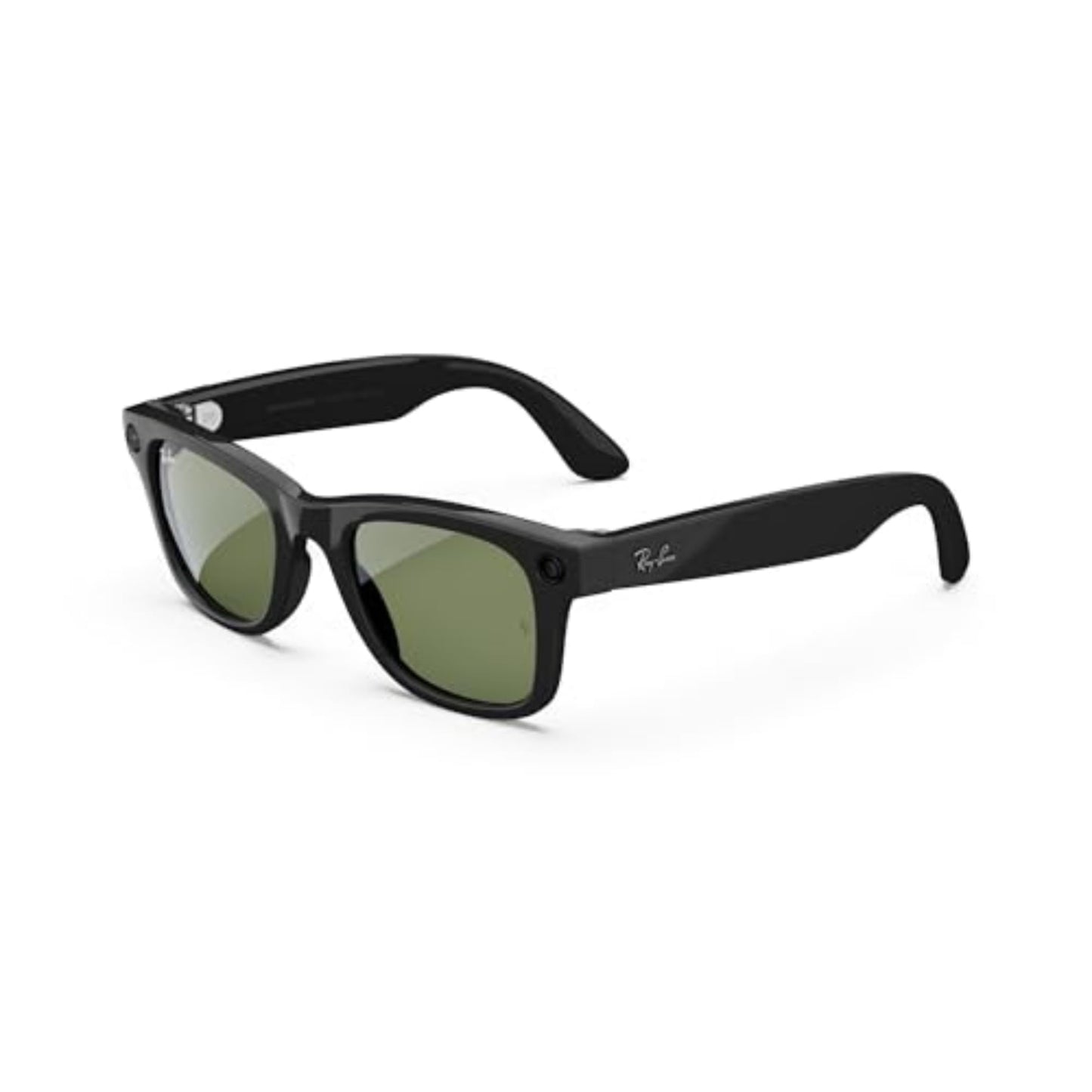 Ray-Ban Smart Glasses | Meta Wayfarer – Matte Black with Graphite Green Transitions Lenses, Large Size