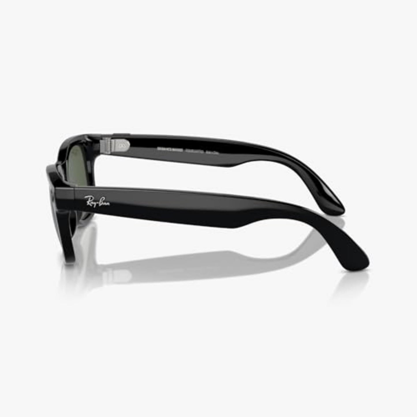 Ray-Ban Smart Glasses | Meta Wayfarer – Matte Black with Graphite Green Transitions Lenses, Large Size