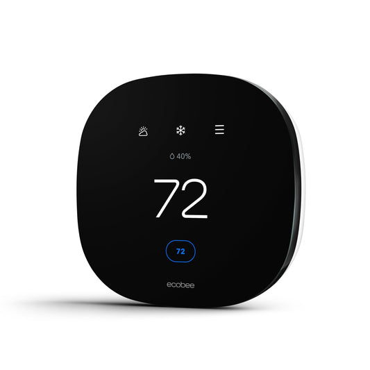 ecobee3 Lite Termostato Inteligente - Programable Wifi - Compatible con Siri, Alexa, Google Assistant - Energy Star - Instalación DIY, Negro - YETEK