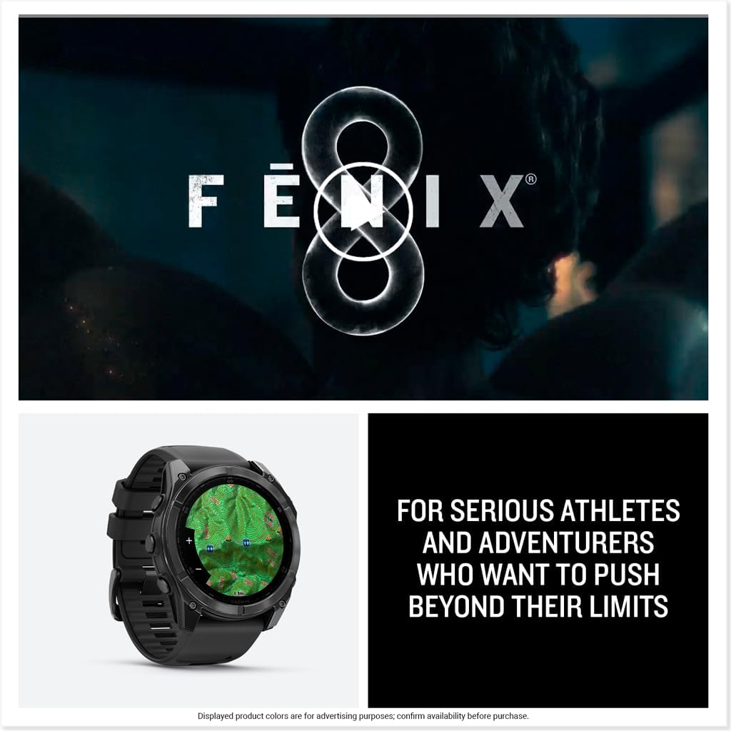 Garmin fēnix® 8 – Reloj GPS Multideporte Premium de 51 mm con Carga Solar y Cristal de Zafiro - YETEK