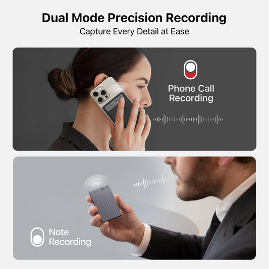 PLAUD NOTE AI Voice Recorder with App Control and 64GB Memory - Transcription and Summary with ChatGPT, 57 Languages, Black