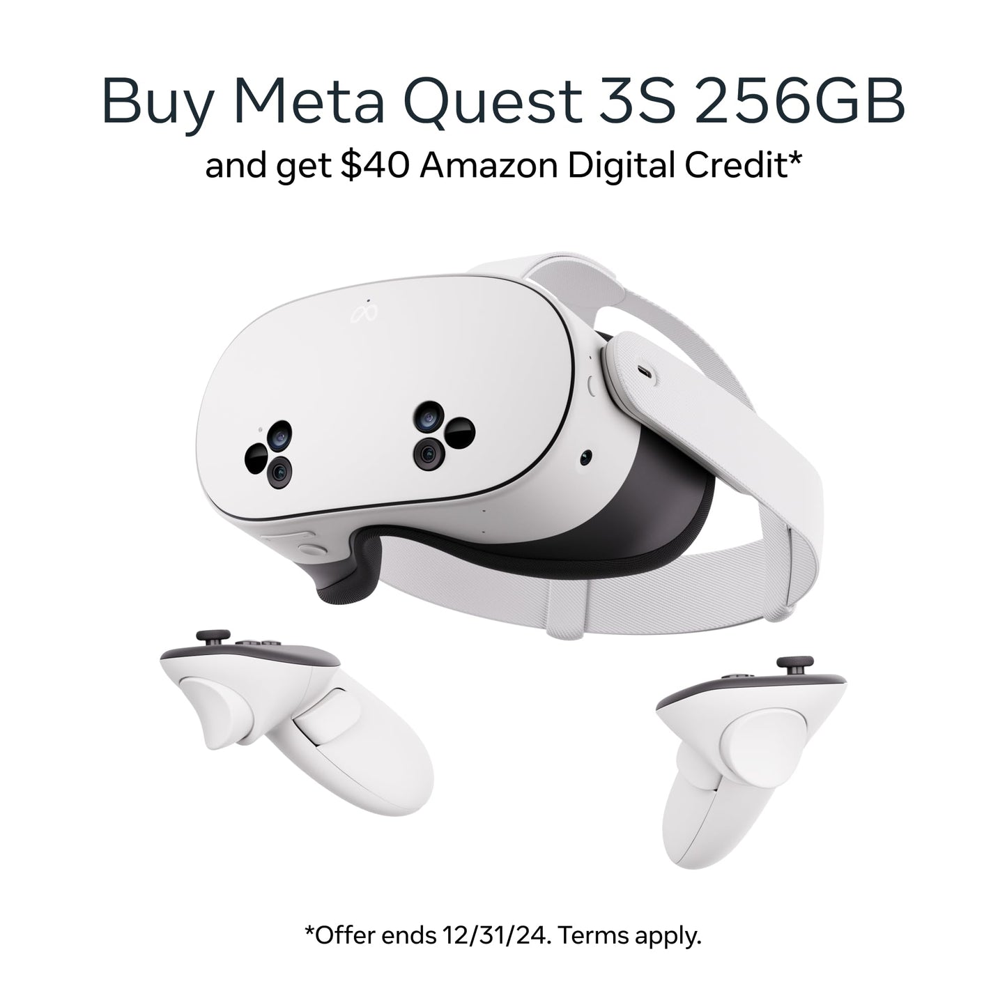 Meta Quest 3S 256GB — Includes Batman: Arkham Shadow and 3 months of Meta Quest+ — All-in-One Helmet