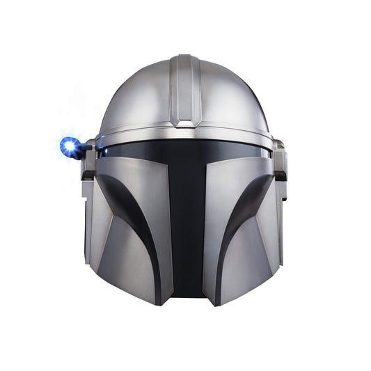 STAR WARS The Black Series - Casco Electrónico Premium de The Mandalorian, Juguete de Rol para Coleccionistas y Fans, Plata - YETEK