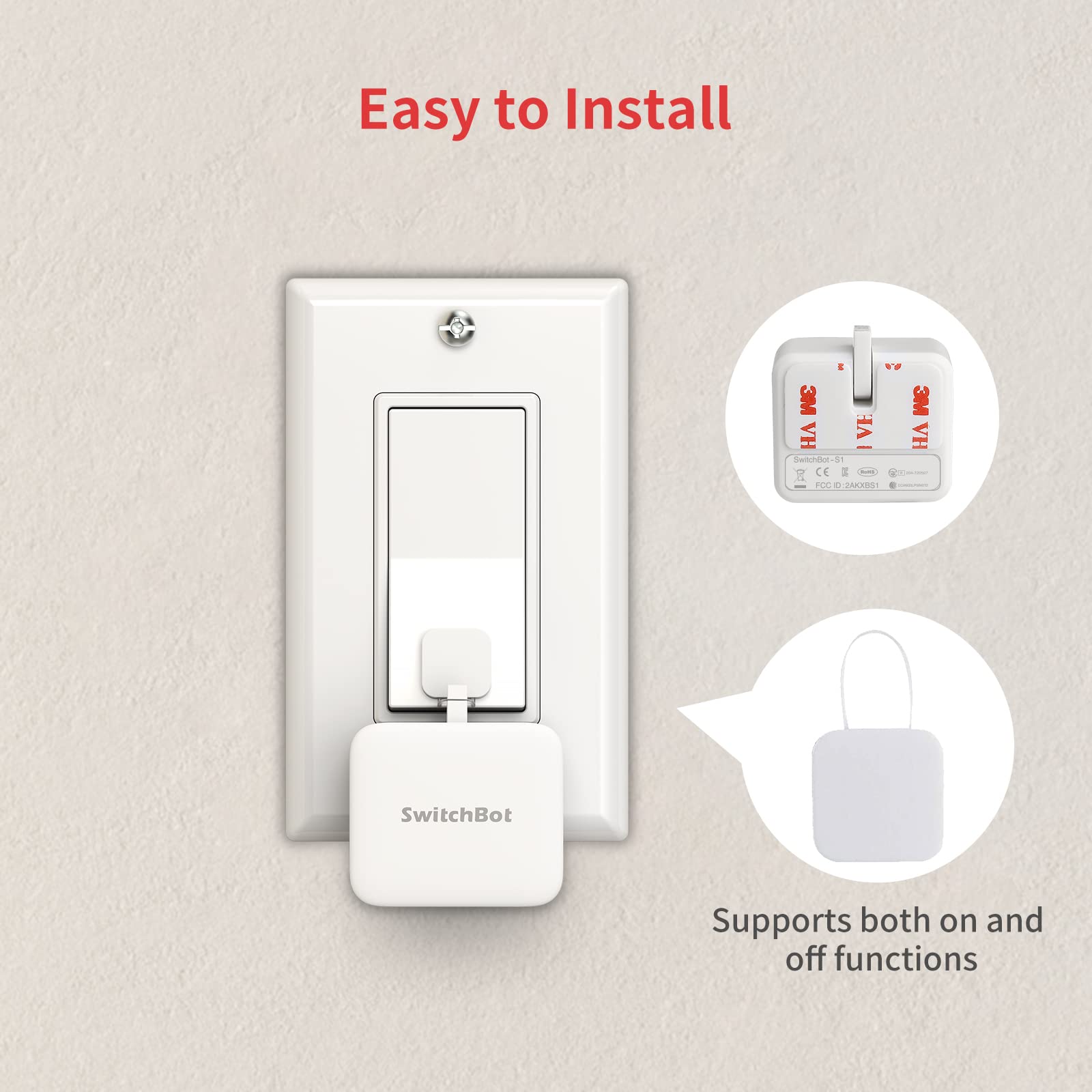 Botón Pulsador Inteligente Bluetooth - Control de Interruptores y Dispositivos, Compatible con Alexa y Google Assistant - YETEK