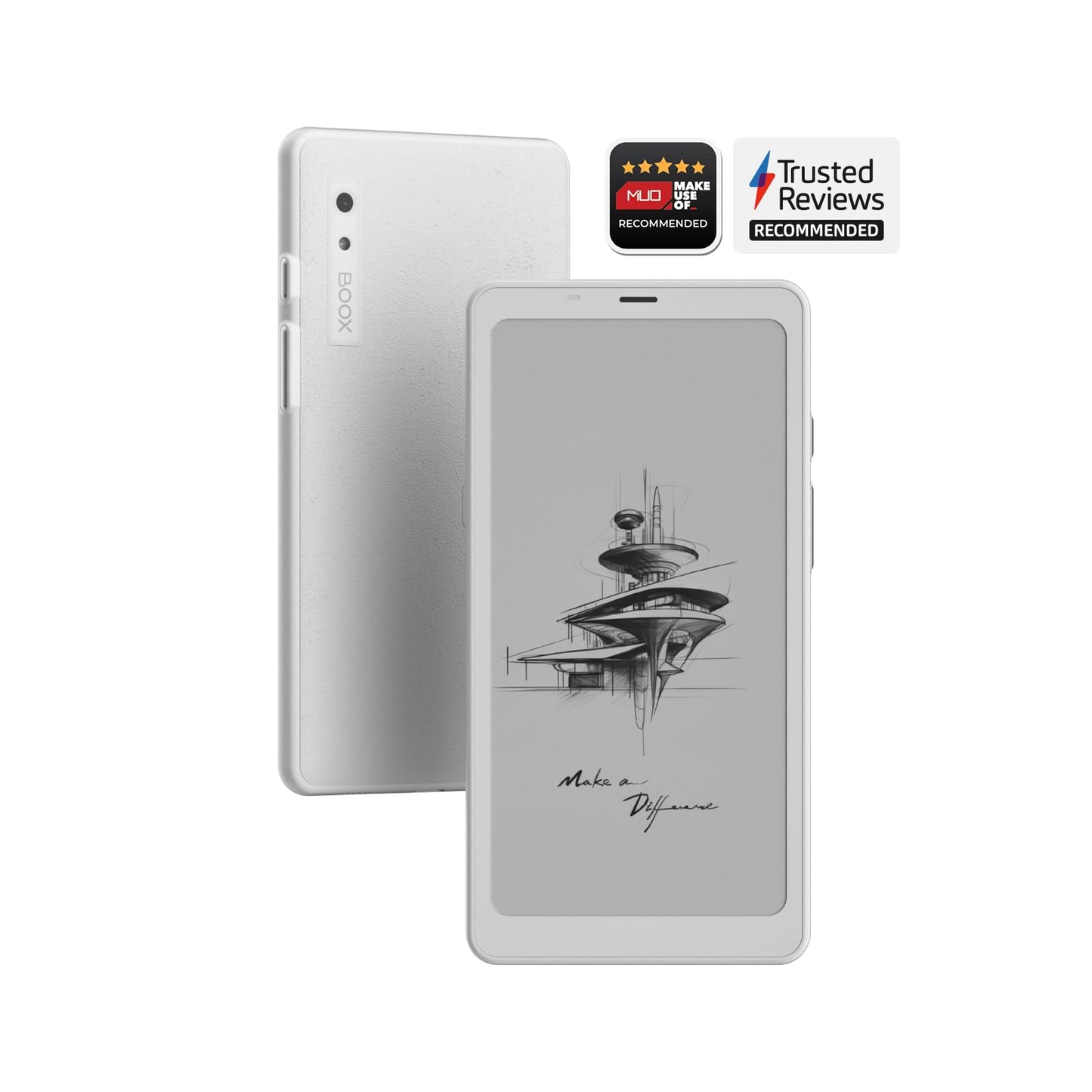 BOOX Palma Mobile ePaper - 6G RAM, 128G Storage, E Ink, 16MP Camera (White)