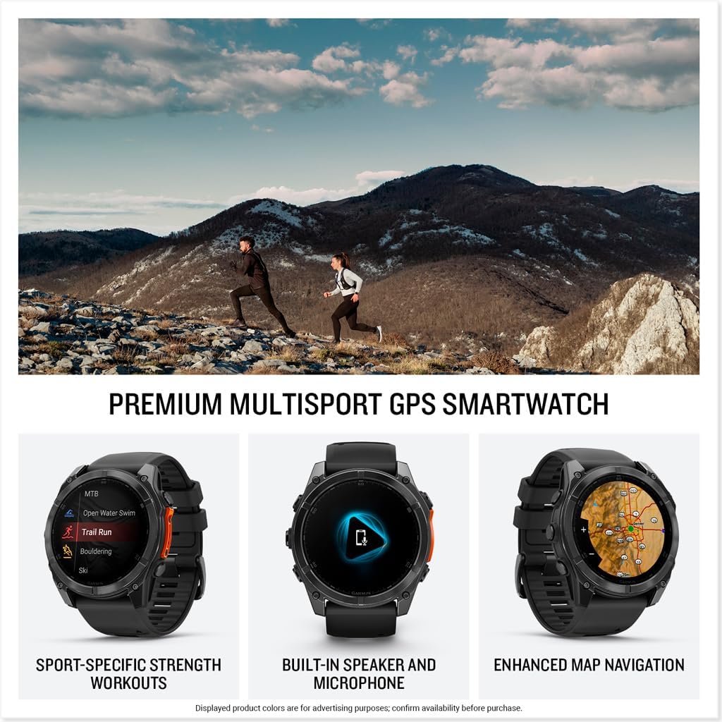 Garmin fēnix® 8 – Reloj GPS Multideporte Premium de 51 mm con Carga Solar y Cristal de Zafiro - YETEK