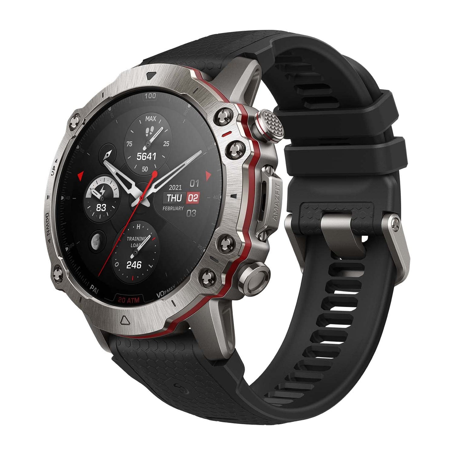 Amazfit Falcon: Reloj Inteligente Militar de Titanio con Mapas Offline, 14 Días de Batería y Seguimiento GPS Avanzado - YETEK