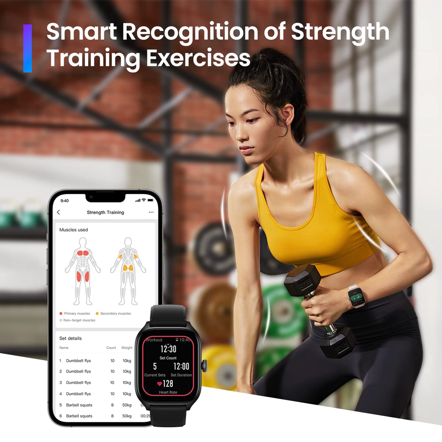 Amazfit GTS 4 Smart Watch | GPS, Alexa, Monitor de Salud, 150 Modos Deportivos - YETEK