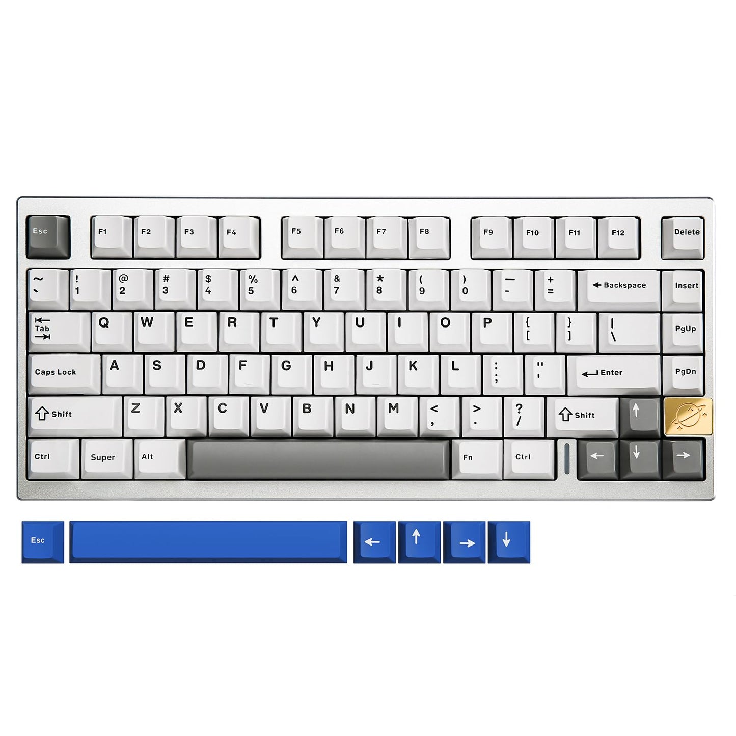 Teclado Mecánico YUNZII AL75 75% | Aluminio Premium, Triple Conectividad, RGB Personalizable | Para Gaming y Trabajo Profesional