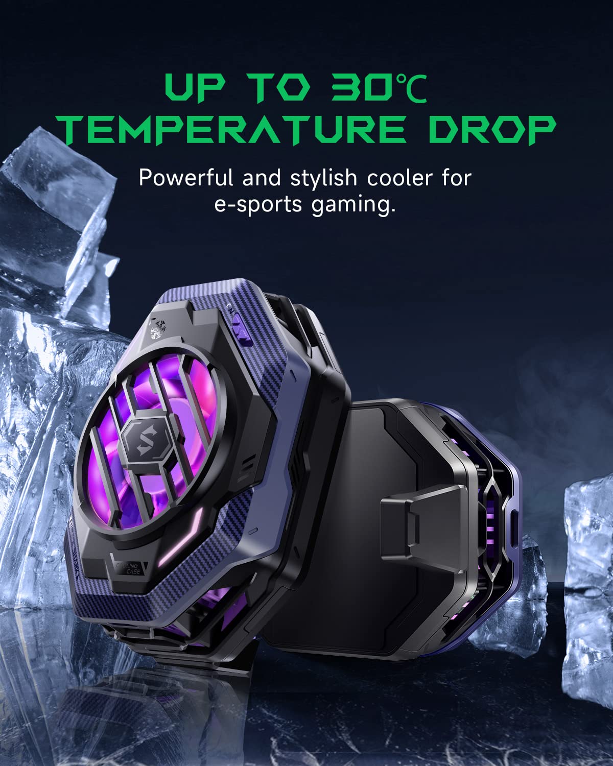 Enfriador de Teléfono Black Shark FunCooler 3 Pro-2 | Instant Cooling, RGB, Control Inteligente