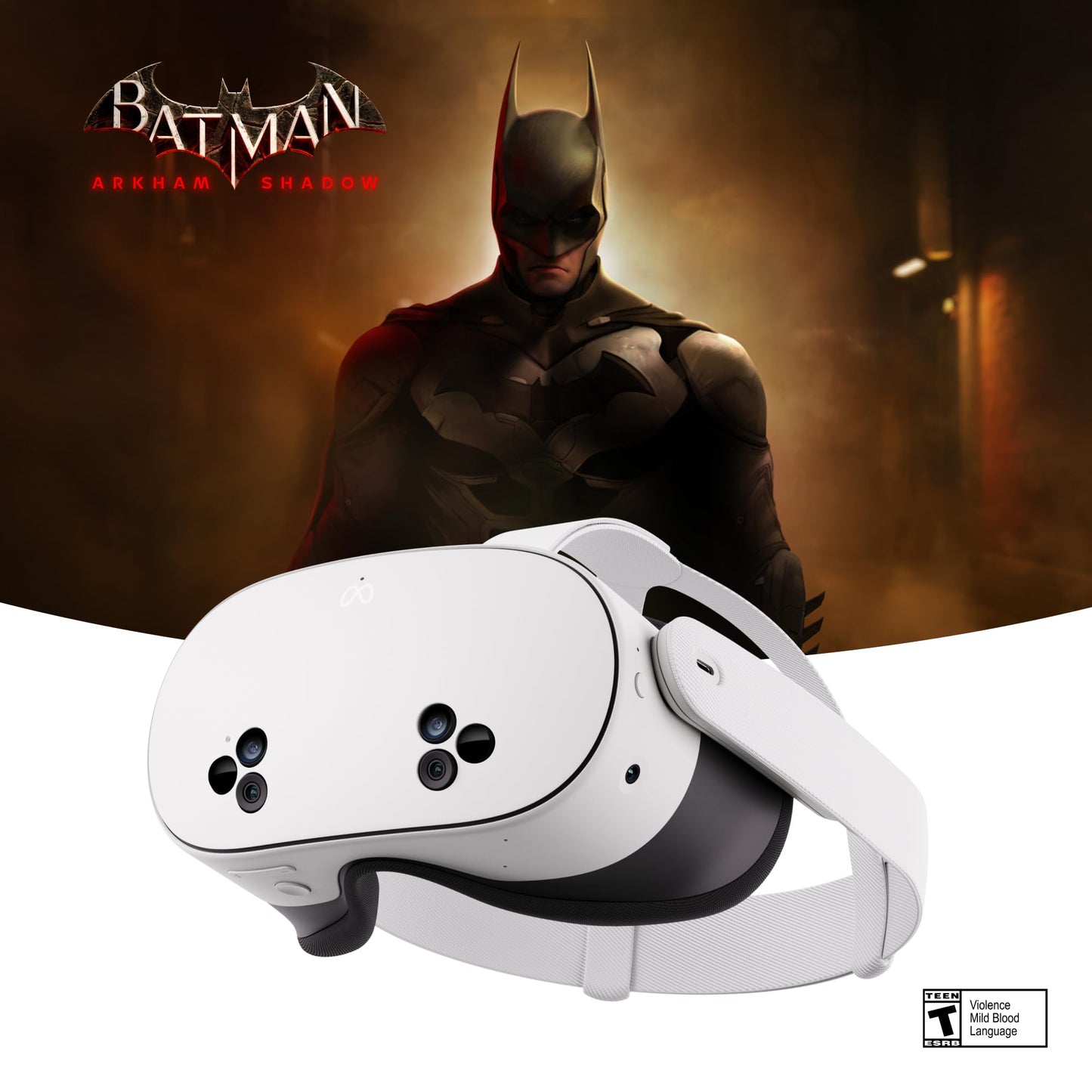 Meta Quest 3S 256GB — Includes Batman: Arkham Shadow and 3 months of Meta Quest+ — All-in-One Helmet