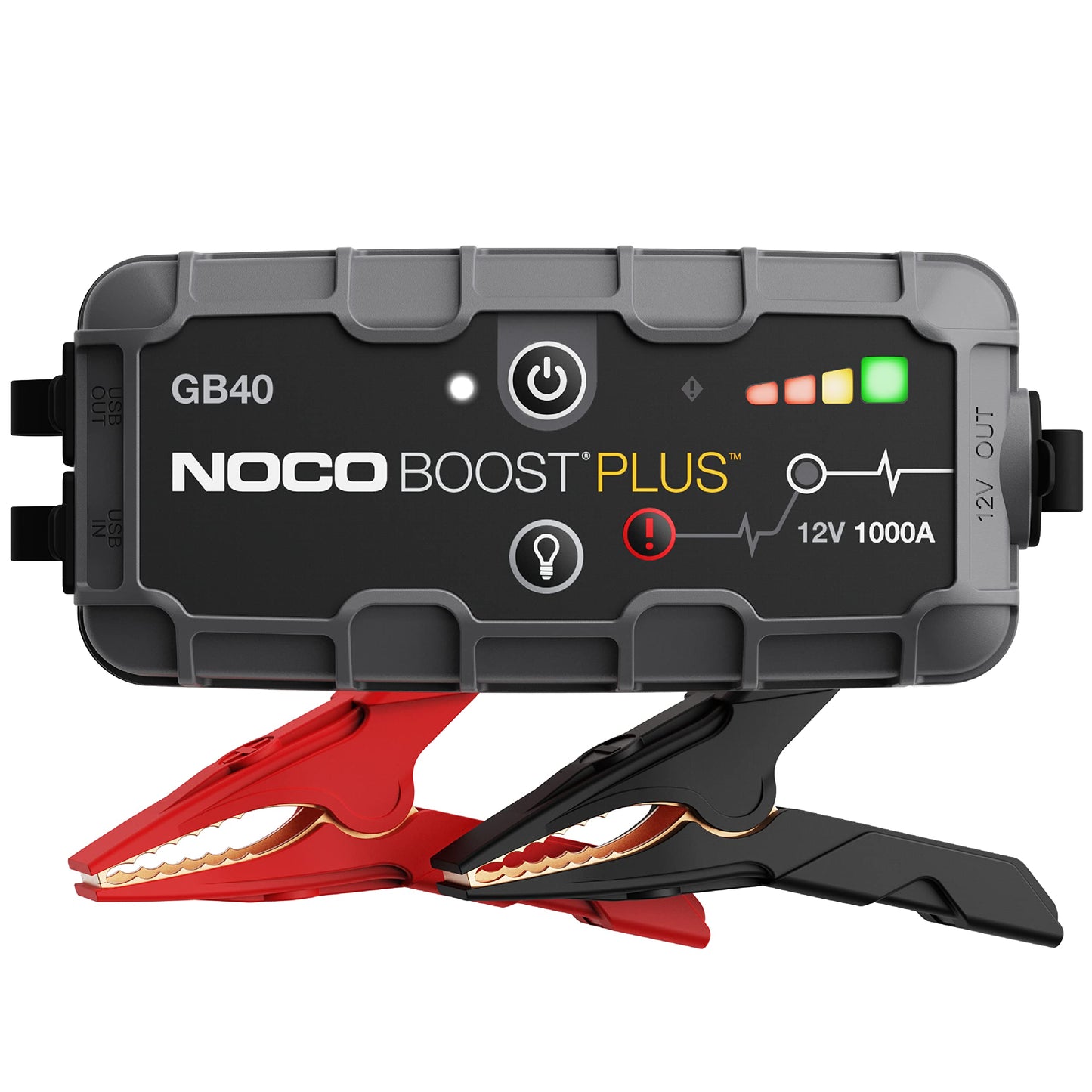 Arrancador de Batería NOCO Boost Plus GB40 1000A, Cargador Portátil y Linterna LED, Motores Gasolina 6.0L y Diésel 3.0L - YETEK