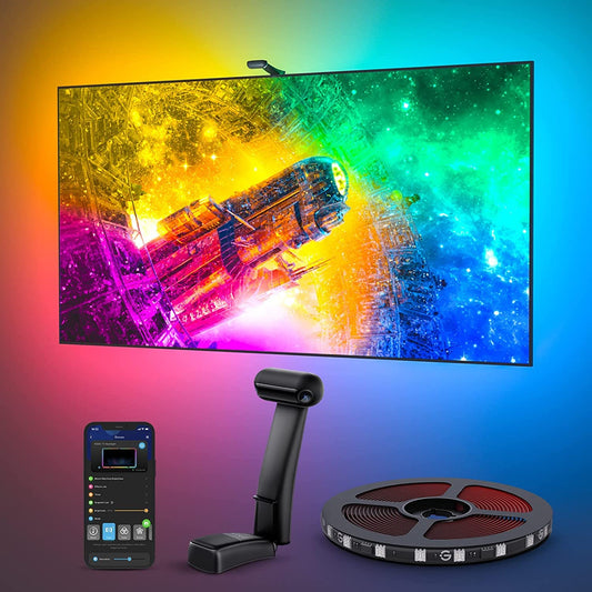 Govee Envisual TV LED Backlight T2 con doble cámara, luces LED RGBIC Wi-Fi - YETEK