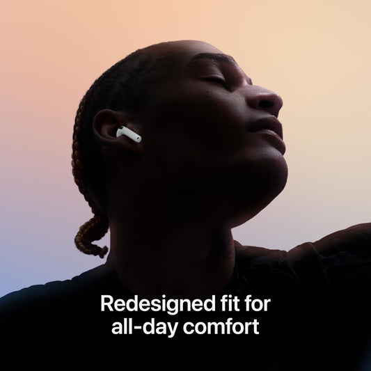 Apple AirPods 4 con cancelación de ruido, audio adaptativo, y carga USB-C - Auriculares inalámbricos con chip H2