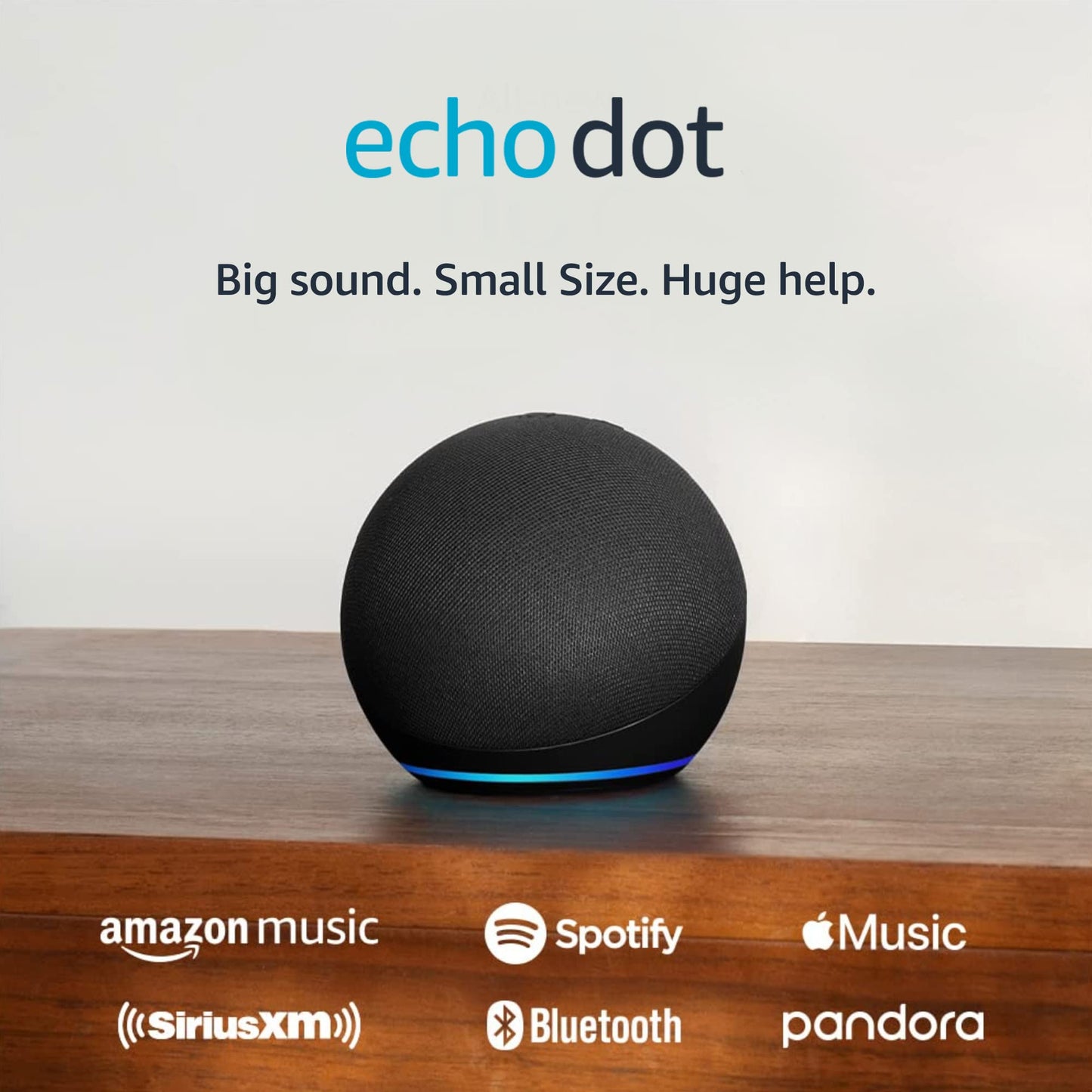 Echo Dot 5ª Gen con Alexa – Sonido vibrante, control inteligente y diseño compacto – Charcoal