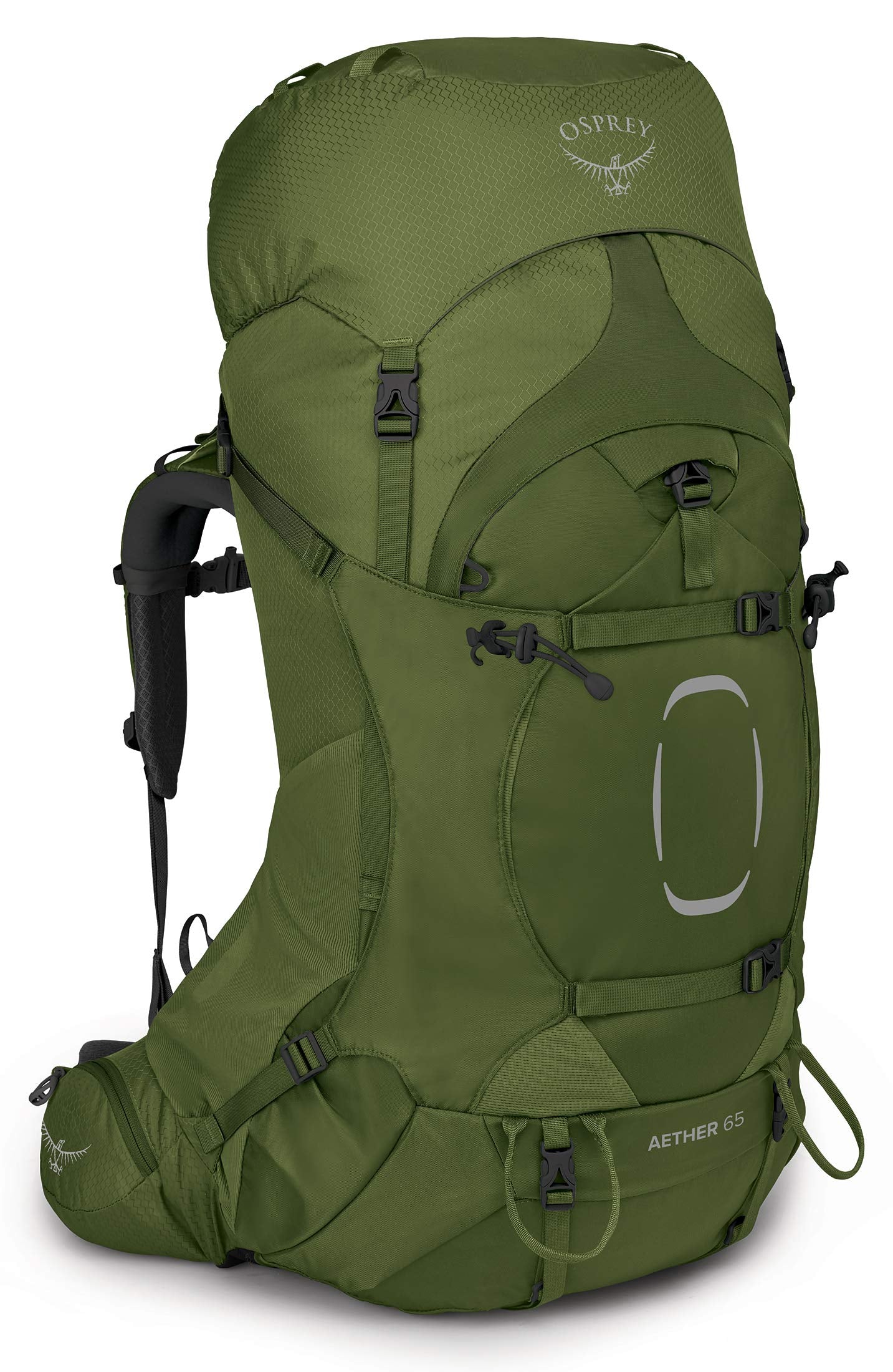 Mochila de Mochilero para Hombre Osprey Aether 65L – Verde Garlic Mustard, Talla S/M - YETEK